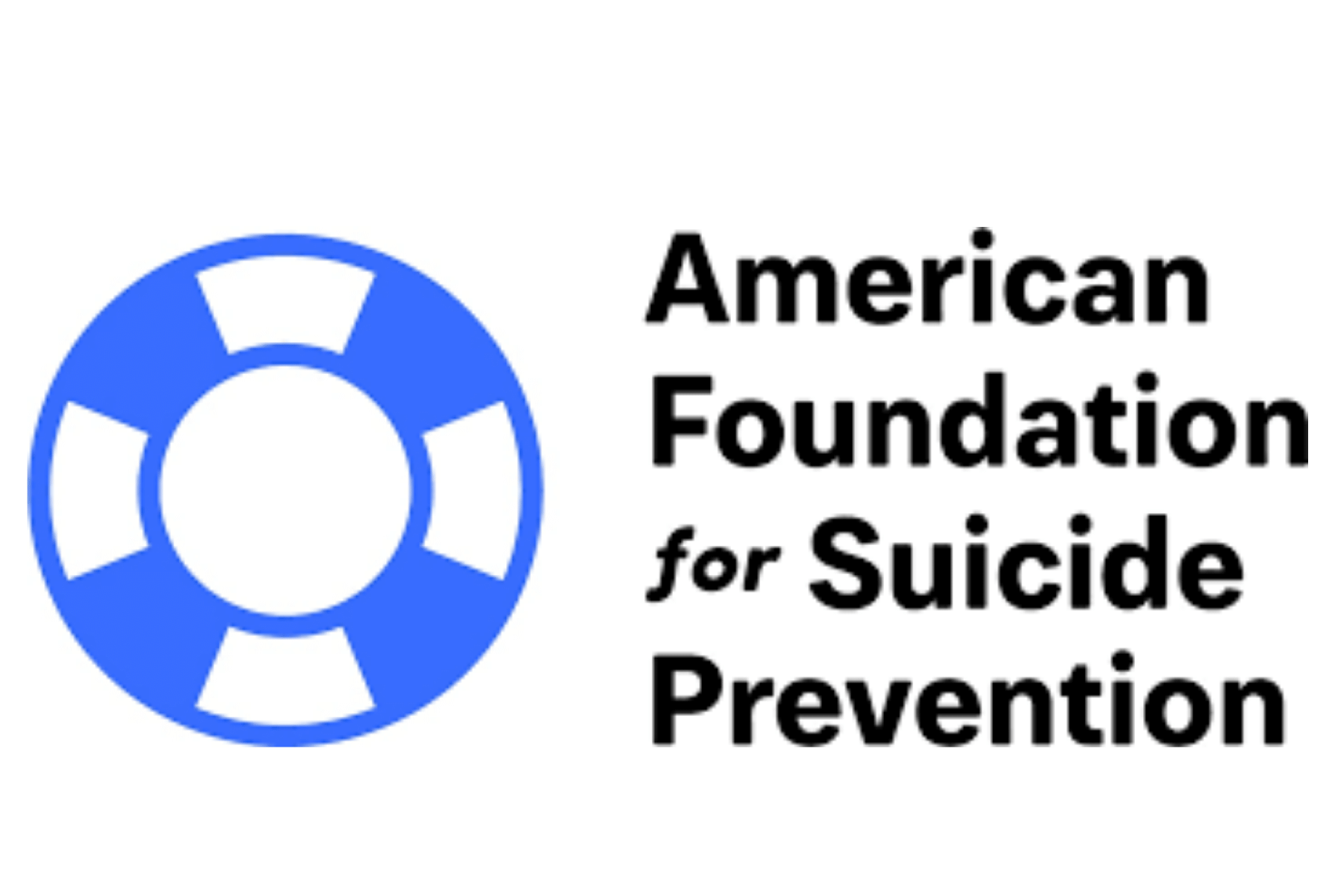 American Foundation for Suicide Prevention Logo with a life preserver ring