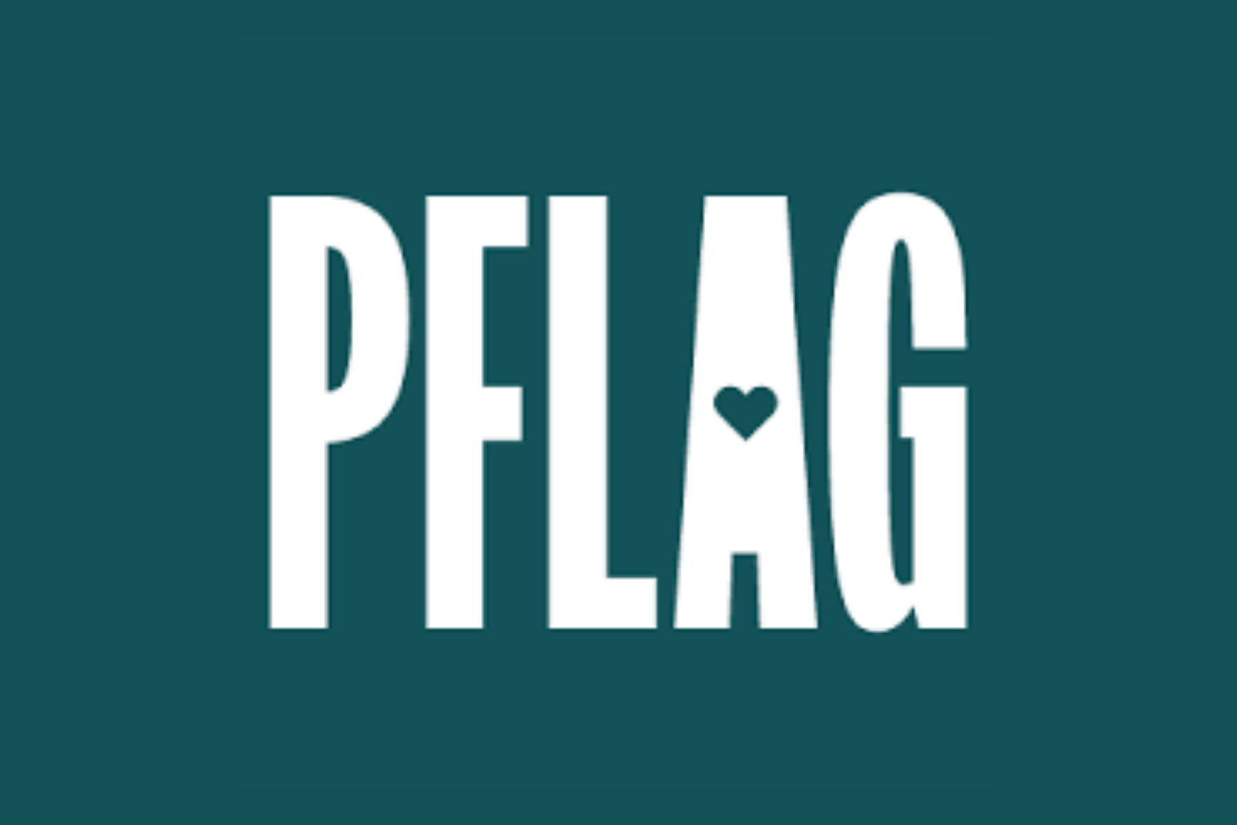 navy blue and white PFLAG logo