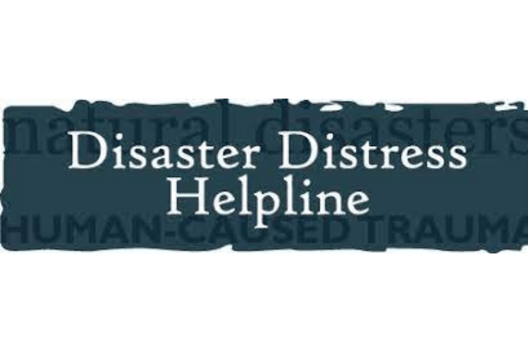 navy blue and white disaster distress helpline